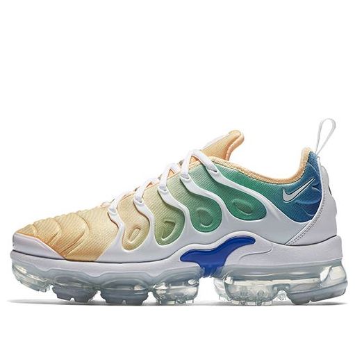 Womens Air VaporMax Plus Rainbow White/White-Total Crimson-Light Menta-Light Racer Blue AO4550-100 KICKSOVER