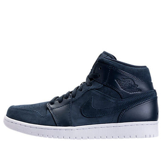 Air Jordan 1 Mid 'Armory Navy' Armory Navy/White-Electrolime 554724-421