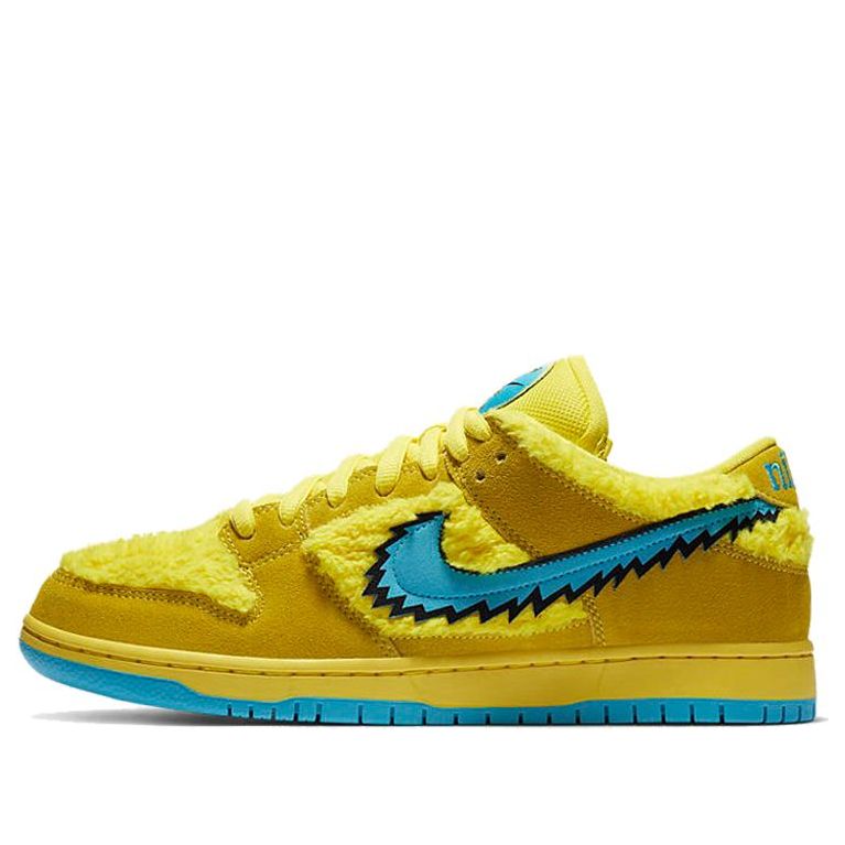 Nike SB Skateboard Dunk Low Grateful Dead Bears - Yellow CJ5378-700