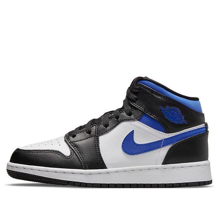 Air Jordan 1 Mid "White Royal" (GS) White Black Racer Blue (GS) 554725-140