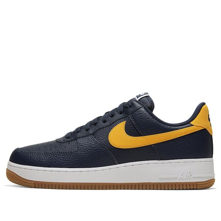 Nike Air Force 1 Low 'Michigan' Obsidian/White/Gum Medium Brown/University Gold CI0057-400 KICKSOVER