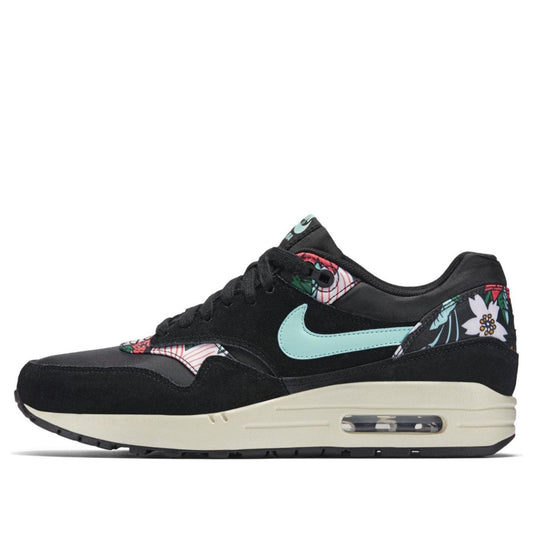 Nike Womens Air Max 1 Print 'Aloha Black' Black/Artisan Teal/Black/Sail 528898-003 KICKSOVER