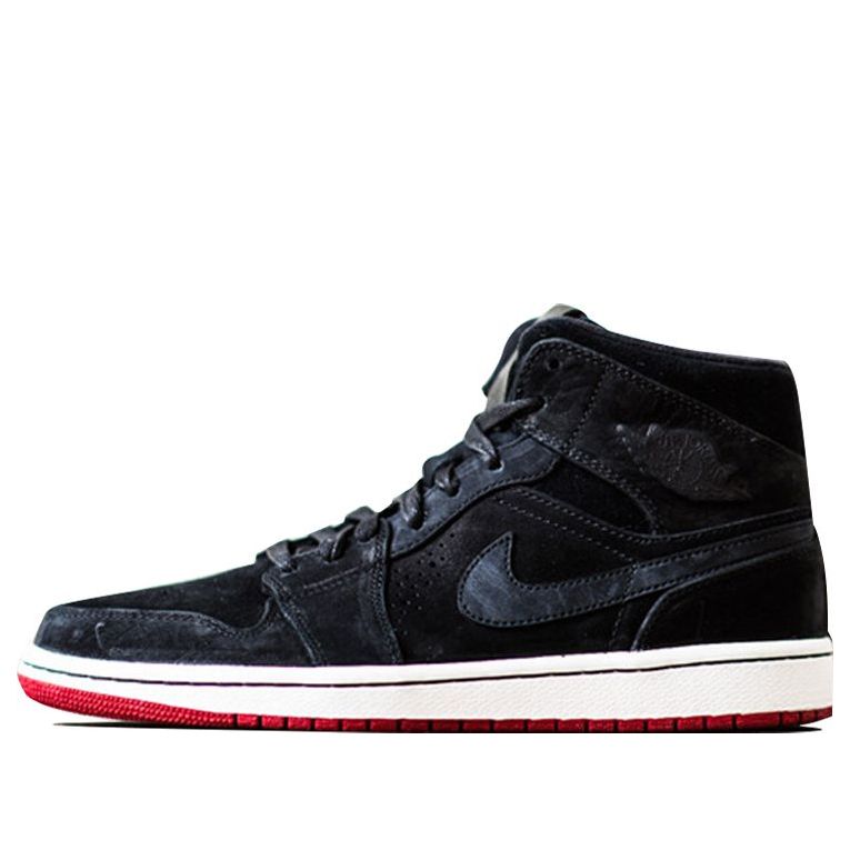 Air Jordan 1 Mid Nouveau Black Gym Red 649688-002