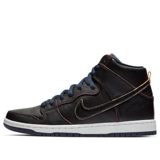 Nike NBA x Dunk High SB Skateboard 'Cleveland Cavaliers' Black/Black-College Navy-Team Red BQ6392-001