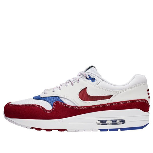 Nike Air Max 1 Premium 'Puerto Rico' White/Gym Red/Racer Blue CJ1621-100 KICKSOVER