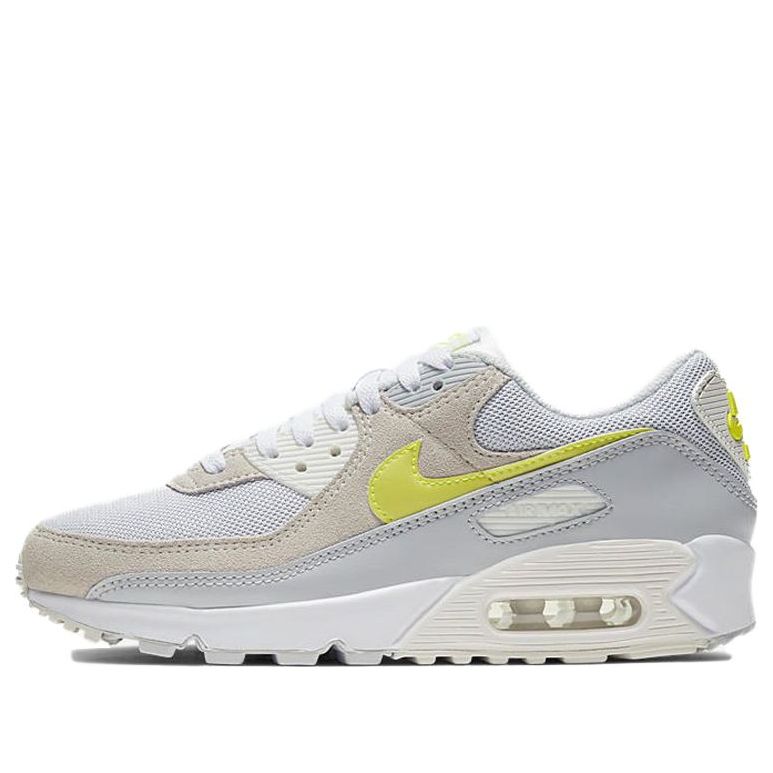 Womens Air Max 90 'Lemon Venom' White/Lemon Venom/Pure Platinum/Sail CW2650-100 KICKSOVER