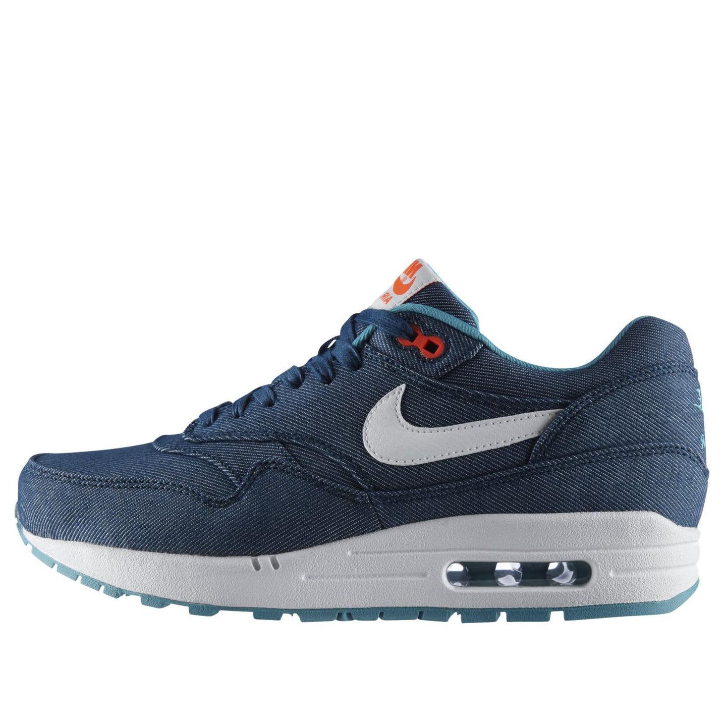 Nike Air Max 1 Prm 'Turquoise Denim' Midnight Turquoise/White/Sport Turquoise/Total Crimson 512033-313 KICKSOVER