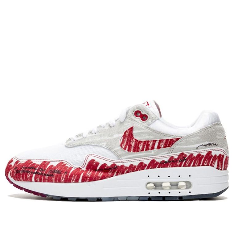 Nike Air Max 1 Tinker Sketch To Shelf - White Red CJ4286-101 KICKSOVER