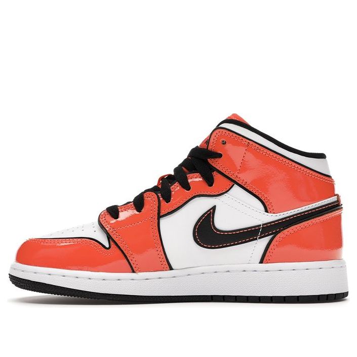 Air Jordan 1 Mid SE GS 'Turf Orange' Turf Orange/Black/White BQ6931-802