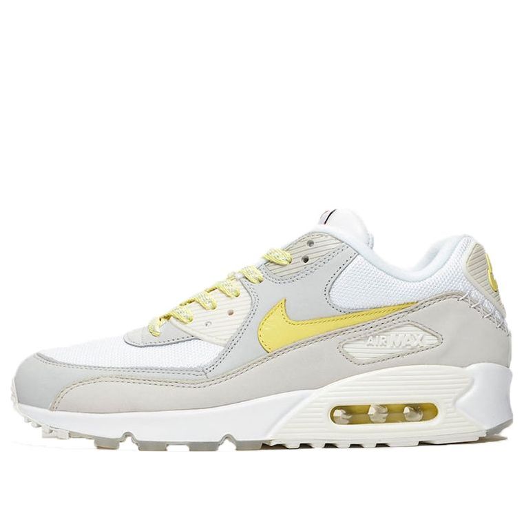 Nike Air Max 90 PRM 'Side A' White/Lemon Frost-Light Bone CI6394-100 KICKSOVER