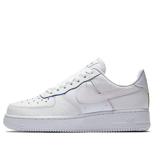 Nike Womens Air Force 1 Low 'Triple White' Triple White/Rose AQ4139-100 KICKSOVER