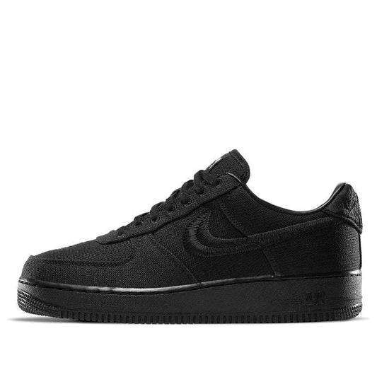 Nike Stussy x Air Force 1 Low 'Triple Black' Black/Black/Black CZ9084-001 KICKSOVER