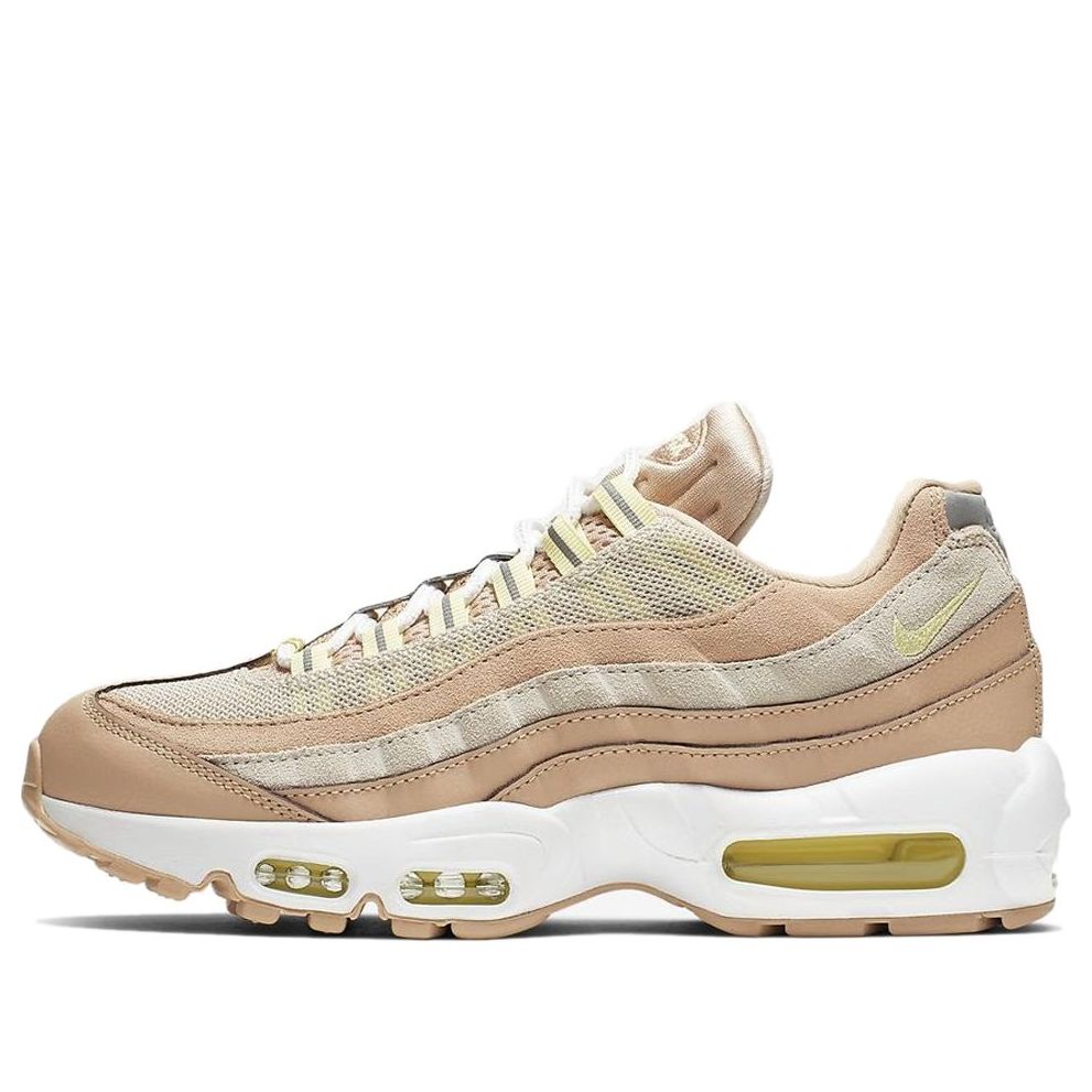 Womens Air Max 95 'Bio Beige' Bio Beige/Desert Sand/White/Luminous Green 307960-203 sneakmarks