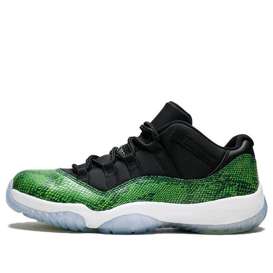 Air Jordan 11 Retro Low Green Snakeskin 528895-033