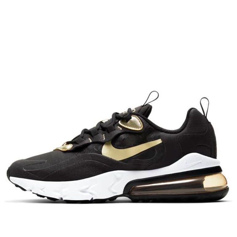 Nike Air Max 270 React GS 'Black Metallic Gold Star' Black/Metallic Gold Star/Black BQ0103-018 KICKSOVER