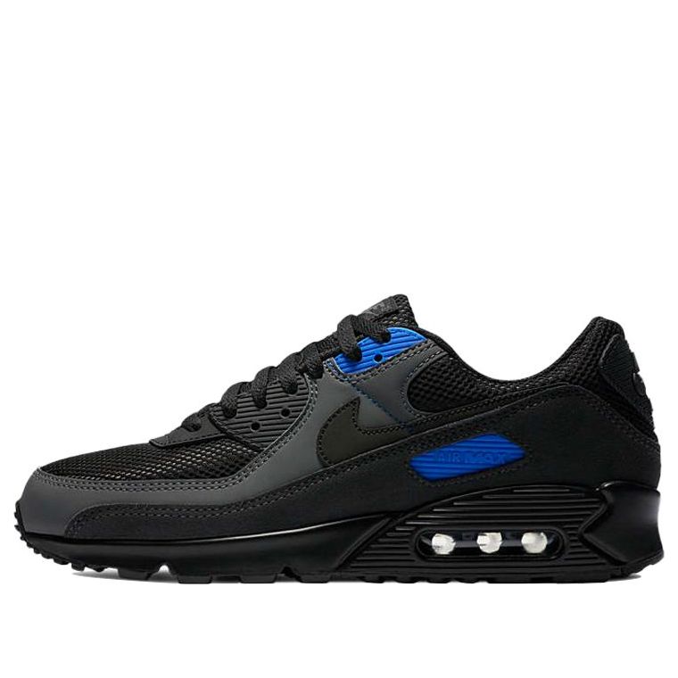 Nike Air Max 90 'Black Hyper Royal' Black/Dark Smoke Grey/Iron Grey/Black DA1505-001 KICKSOVER