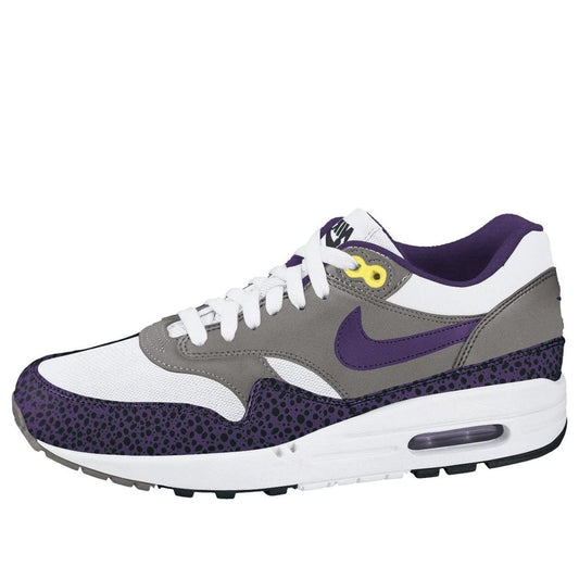 Nike Air Max 1 QS 'Safari Pack -Grand Purple' White/Grand Purple/Metallic Pewter 308866-151 KICKSOVER