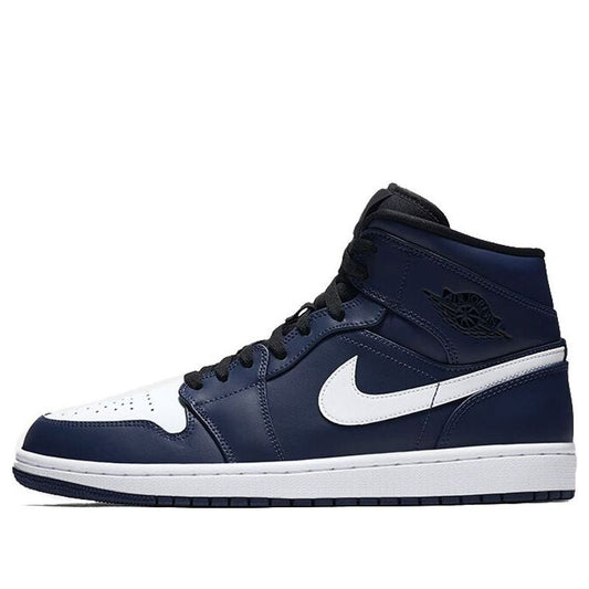 Air Jordan 1 Mid Obsidian White 554724-401