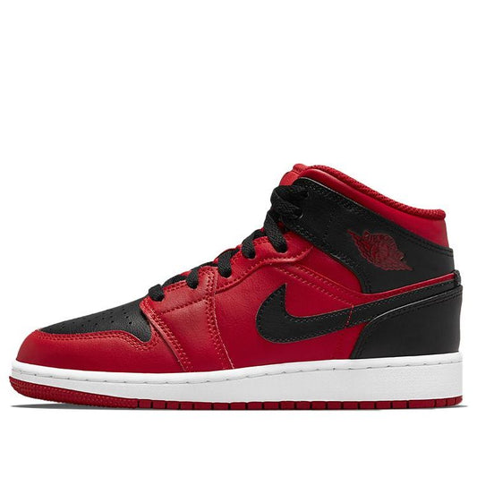 Air Jordan 1 Mid Reverse Bred (GS) 554725-660