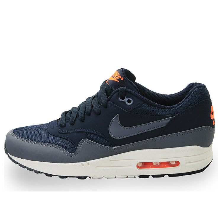 Nike Air Max 1 Essential 'Dark Obsidian Grey' Dark Obsidian/Dark Grey/Light Bone/Total Orange 537383-420 KICKSOVER