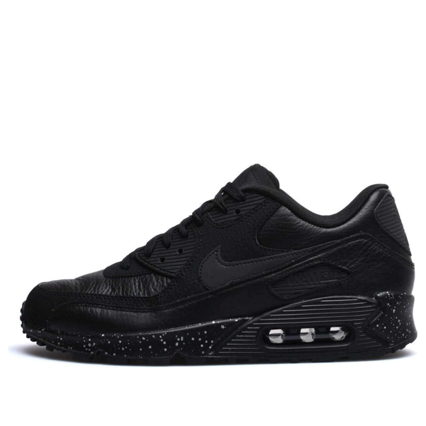 Nike Air Max 90 Premium Black/Black-Black-Metallic Silver 333888-034 KICKSOVER