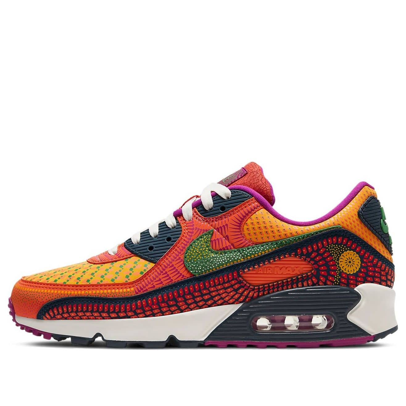 Nike Air Max 90 'Dia de los Muertos' Deep Ocean/Sail/University Gold/Cactus Flower DC5154-458