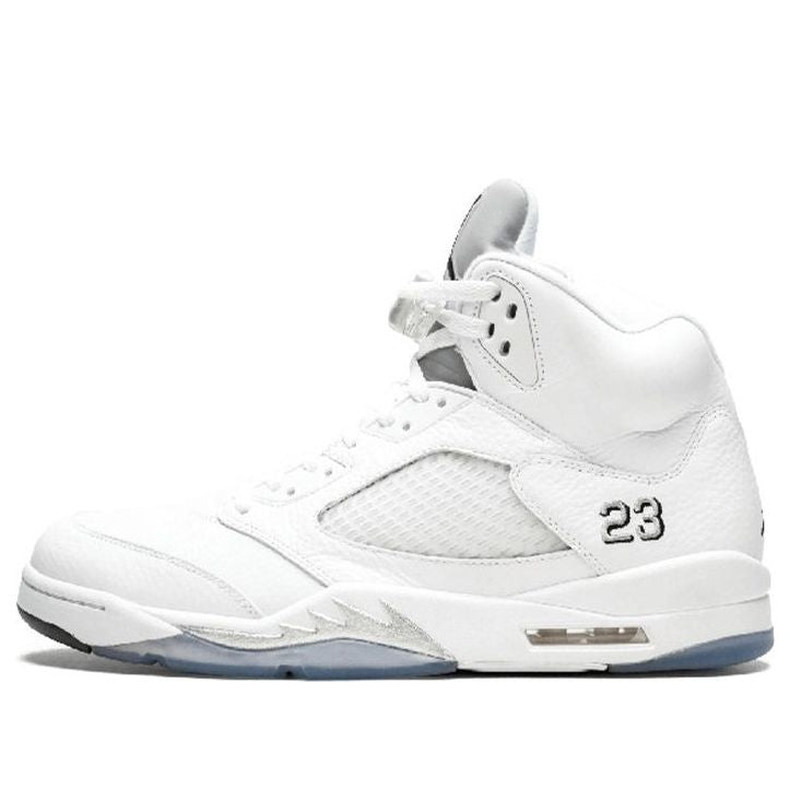 Air Jordan 5 Retro White Metallic Silver 136027-130