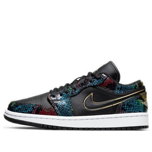 Womens WMNS Air Jordan 1 Low Multicolor Snakeskin CW5580-001