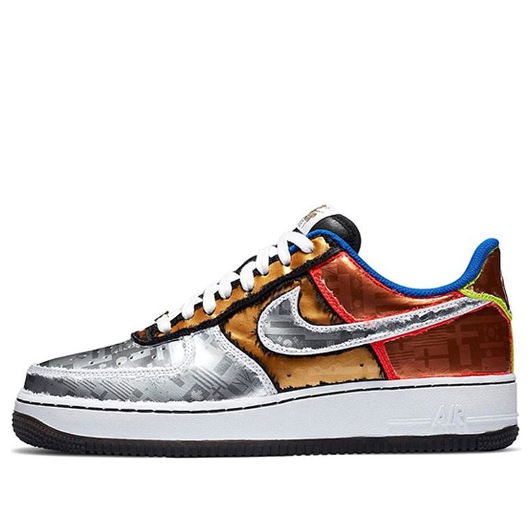 Nike Air Force 1 Low 'Olympic' Black/Metallic Silver/Chile Red DA1345-014 KICKSOVER