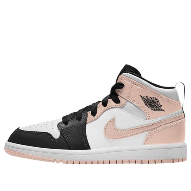 Air Jordan 1 Mid Crimson Tint BP Arctic Orange Black Toe (PS) 640734-133