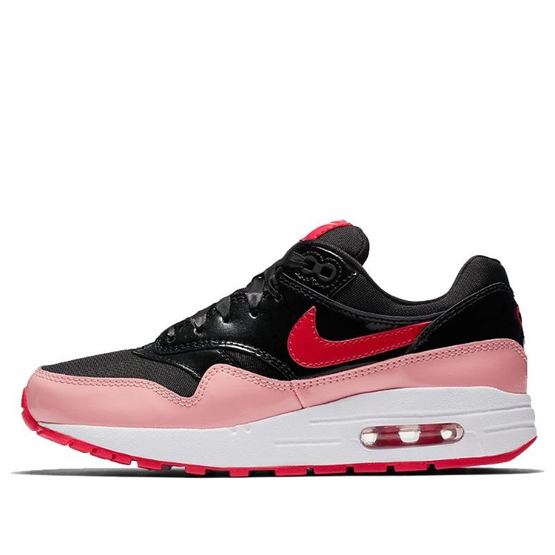 Nike Air Max 1 QS GS 'Black Speed Red' Black/Speed Red/Bleached Coral AO1026-001 KICKSOVER