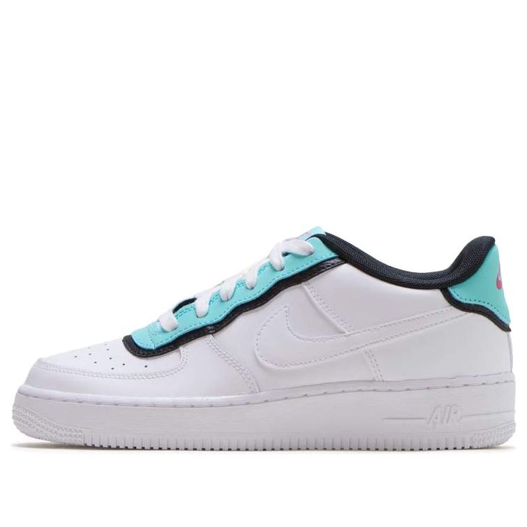 Nike Air Force 1 Low GS Double Layer - White Aqua BV1084-100 KICKSOVER