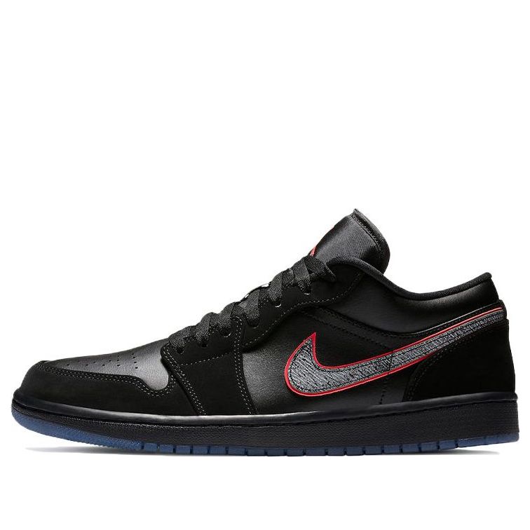 Air Jordan 1 Low 'Red Orbit' Black/Black/Red Orbit CK3022-006