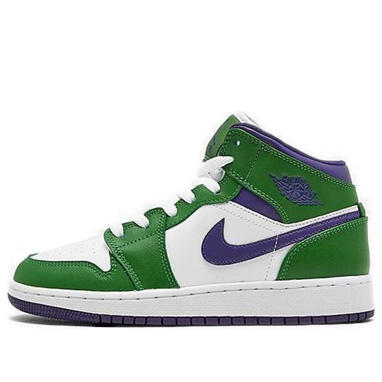 Air Jordan 1 Mid'Hulk' GS Aloe Verde/Court Purple/White 554725-300