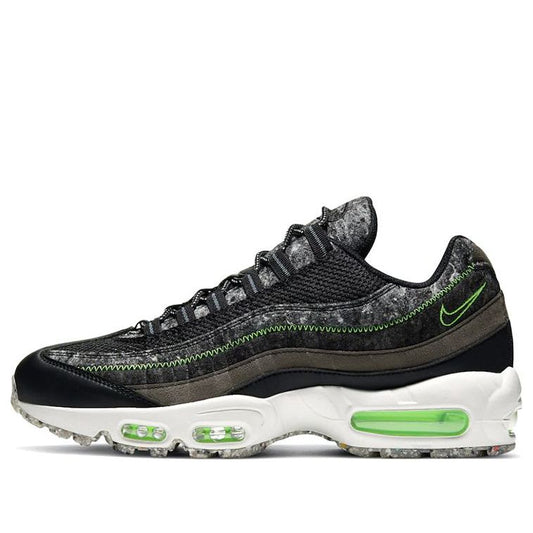 Nike Air Max 95 M2Z2 'Recycled Wool Pack - Black Electric Green' Black/Electric Green/Smoke Grey/Light Bone CV6899-001 sneakmarks