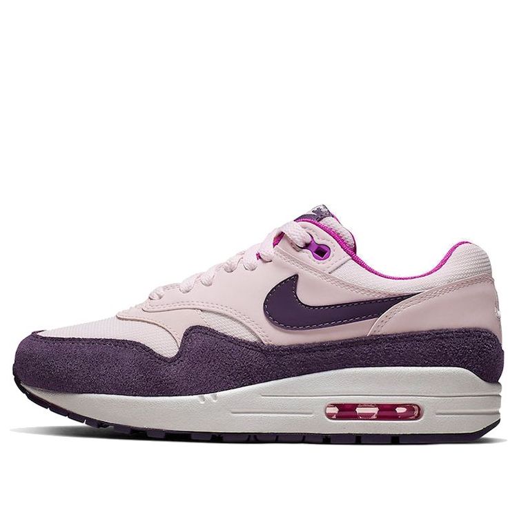 Nike Womens Air Max 1 'Grand Purple' Light Soft Pink/Grand Purple/Hyper Violet/Summit White 319986-610 KICKSOVER