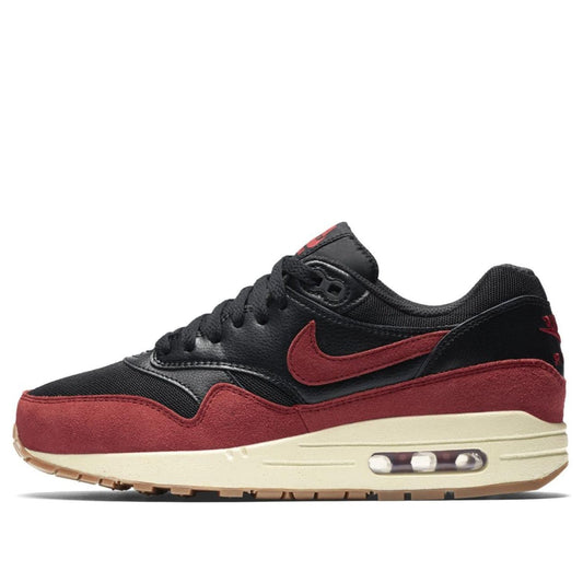 Nike Womens Air Max 1 Essential Black Gym Red 599820-018 KICKSOVER