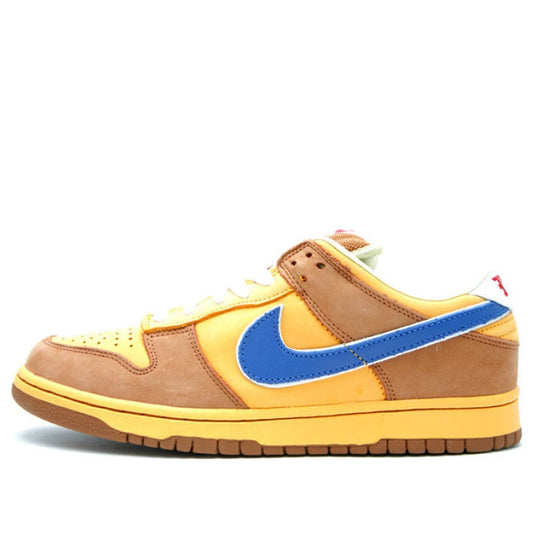 Nike Dunk Low SB Skateboard Premium 'Newcastle Brown Ale' Gold/Atantic Blue 313170-741