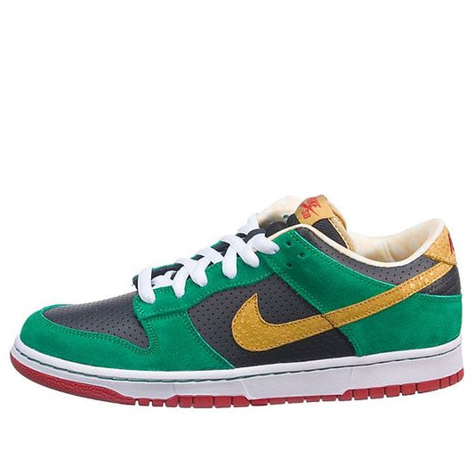 Nike Dunk Low Premium SB Skateboard 'High Life' Black/Metallic Gold-Pine Green 313170-008