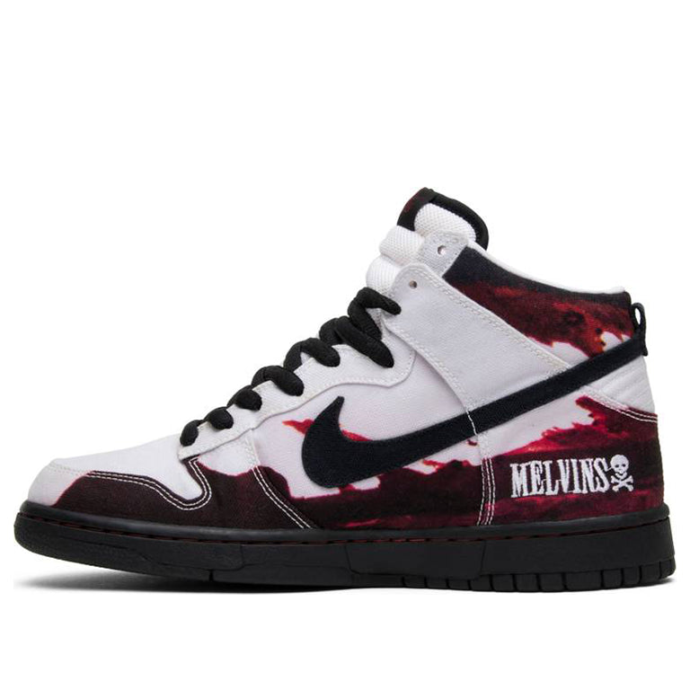 Nike Dunk High Pro SB Skateboard 'Melvins' White/Black 305050-103 sneakmarks