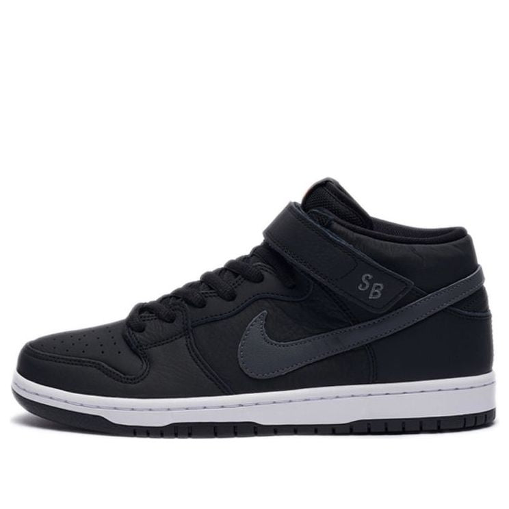 Nike Dunk Mid Pro ISO SB Skateboard 'Orange Label' Black/Dark Grey/Black/White CV4283-001 sneakmarks