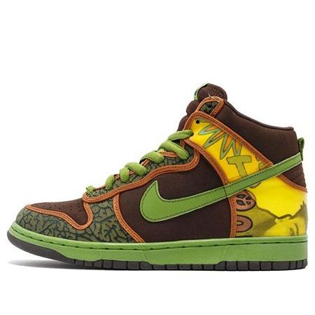 Nike Dunk High Pro SB Skateboard 'De La Soul' Baroque Brown/Altitude Green 305050-231