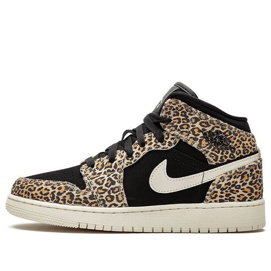 Air Jordan 1 Mid SE GS Leopard BQ6931-021