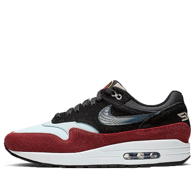 Nike De'Aaron Fox x Air Max 1 'Swipa' Black/Cinder Orange/Photo Blue/Moon Particle/Desert Ore CJ9746-001 KICKSOVER