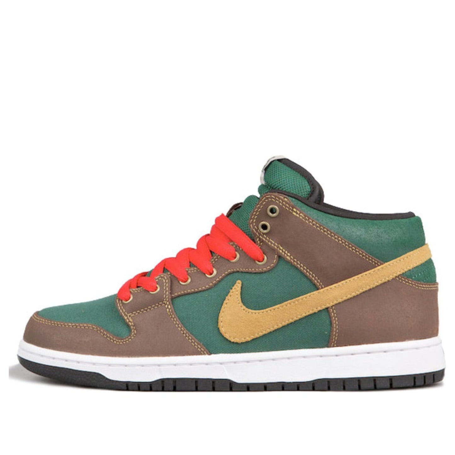 Nike Dunk Mid Pro SB Skateboard 'Patagonia' Noble Green/Mtllc Gold-Drk Ok 314383-302 sneakmarks