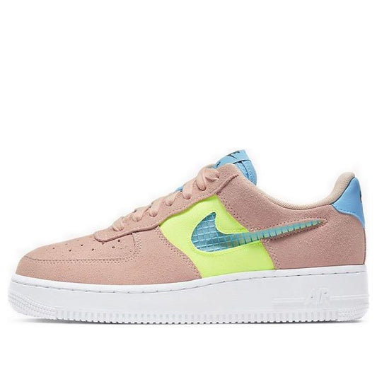 Nike Womens Air Force 1 Low '07 SE 'Coral Aqua' Washed Coral/Ghost Green/Black/Oracle Aqua CJ1647-600 KICKSOVER