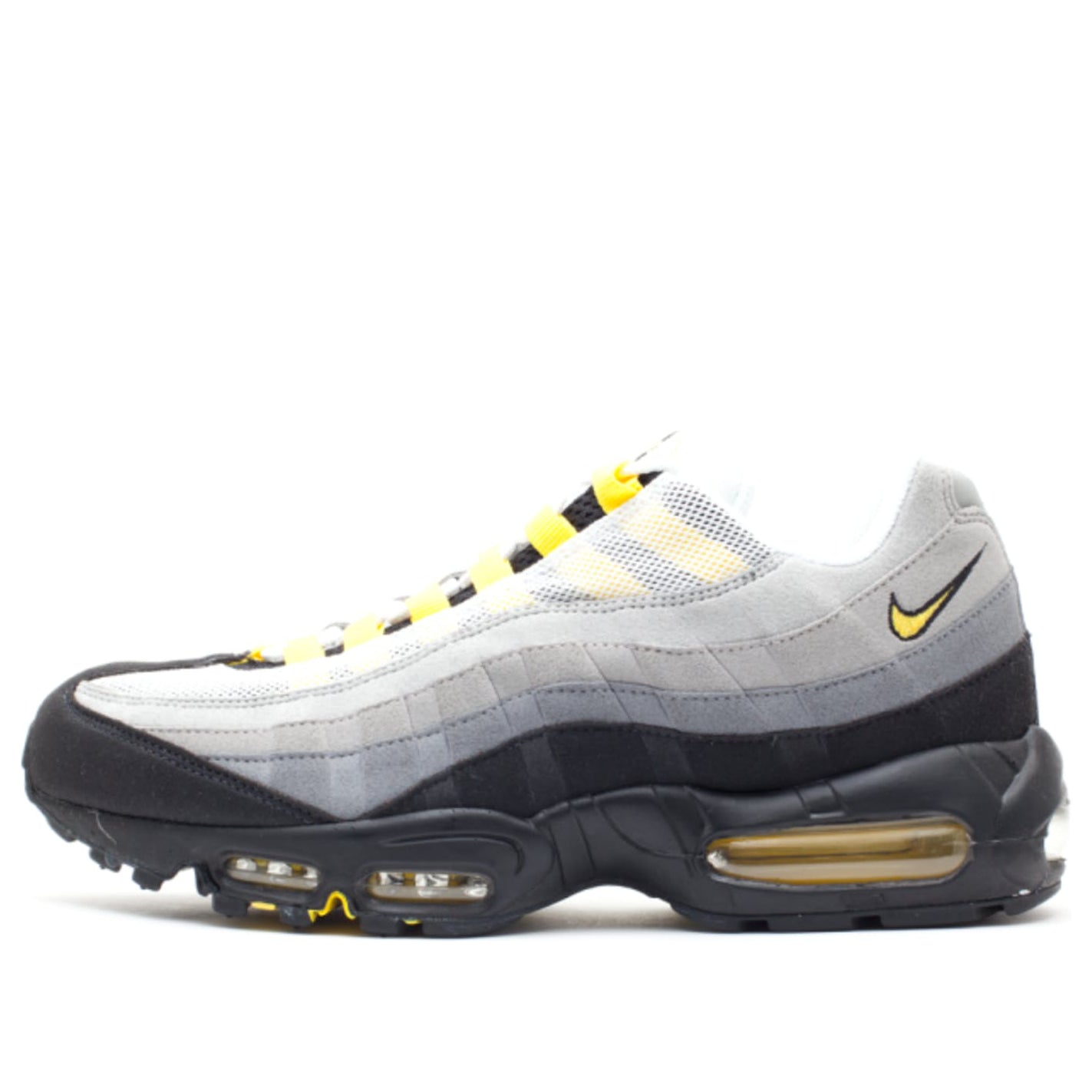 Nike Air Max 95 'Tour Yellow Grey' White/Tr Yllw-Ntrl Gry-Mdm Gry 609048-105 sneakmarks