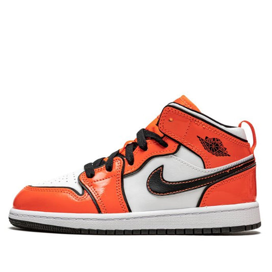 Air Jordan 1 Mid SE PS 'Turf Orange' Turf Orange/Black/White BQ6932-802